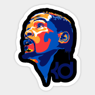 Kevin Durant Colorful Art Sticker